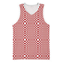 Red White Filipino Binakol Motifs Basketball Jersey Mabuhay Philippines Festival Kusikus Pattern