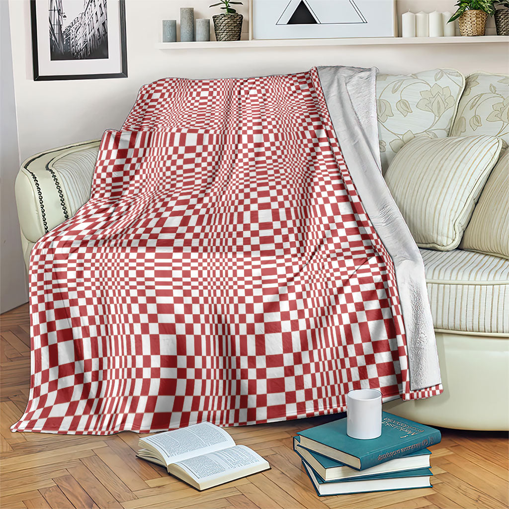 Red White Filipino Binakol Motifs Blanket Mabuhay Philippines Festival Kusikus Pattern