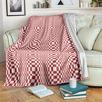 Red White Filipino Binakol Motifs Blanket Mabuhay Philippines Festival Kusikus Pattern