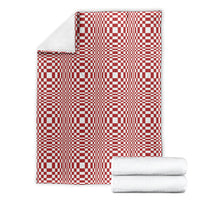 Red White Filipino Binakol Motifs Blanket Mabuhay Philippines Festival Kusikus Pattern