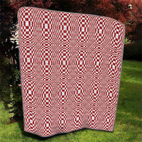 Red White Filipino Binakol Motifs Quilt Mabuhay Philippines Festival Kusikus Pattern