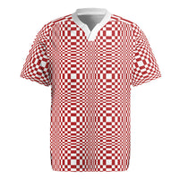Red White Filipino Binakol Motifs Rugby Jersey Mabuhay Philippines Festival Kusikus Pattern