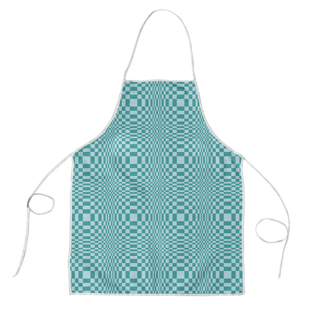 Cyan Filipino Binakol Motifs Apron Mabuhay Philippines Festival Kusikus Pattern