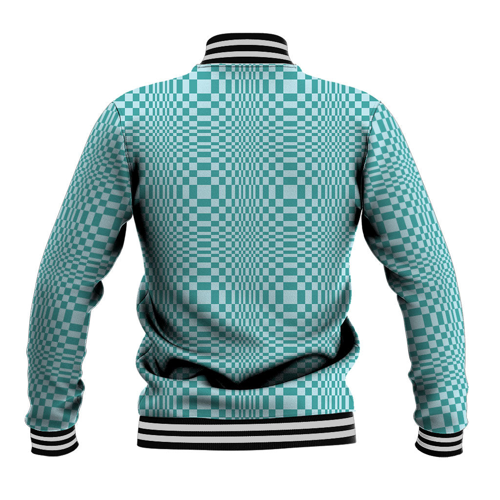 Cyan Filipino Binakol Motifs Baseball Jacket Mabuhay Philippines Festival Kusikus Pattern