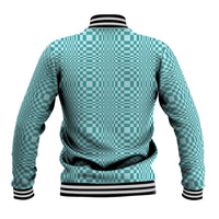 Cyan Filipino Binakol Motifs Baseball Jacket Mabuhay Philippines Festival Kusikus Pattern
