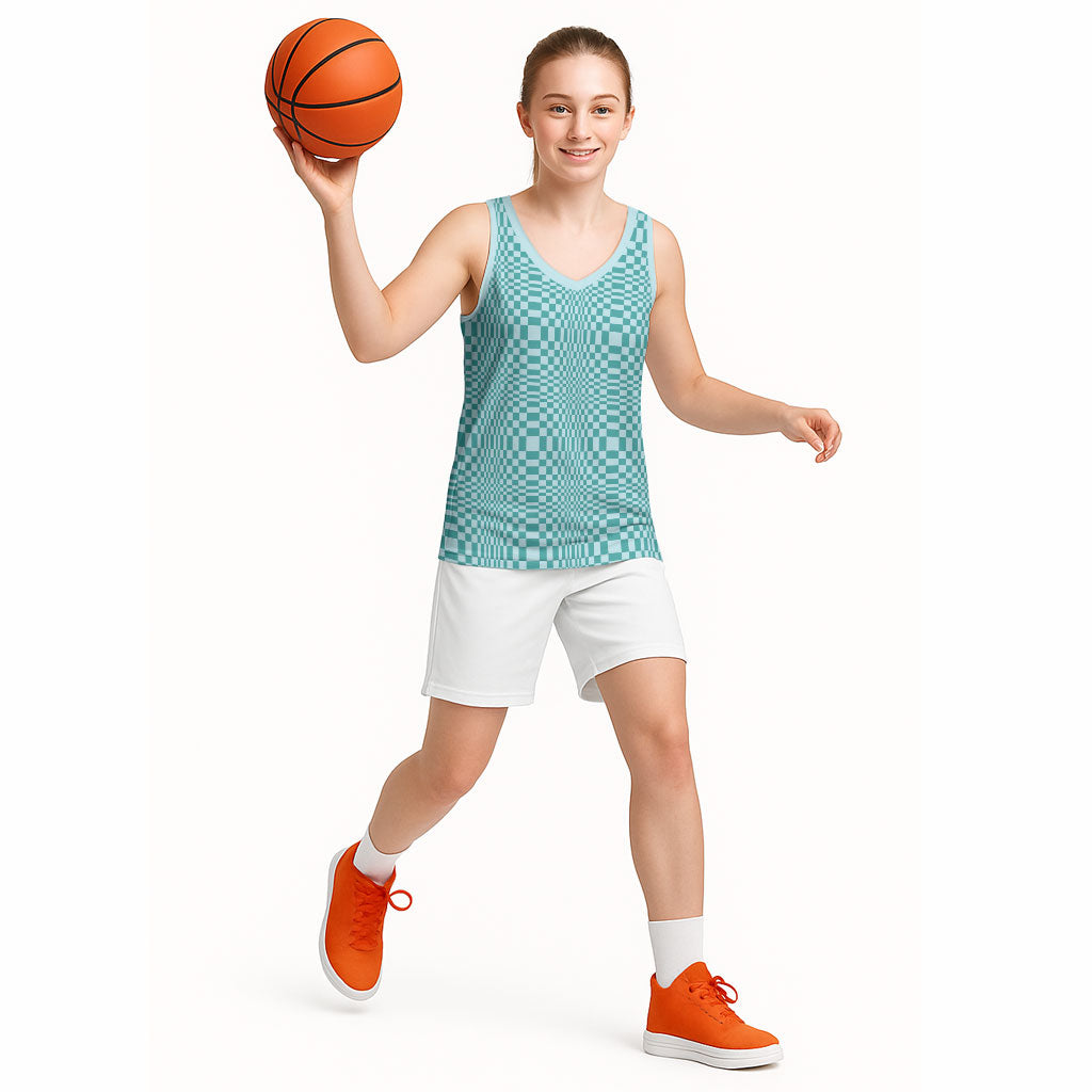 Cyan Filipino Binakol Motifs Basketball Jersey Mabuhay Philippines Festival Kusikus Pattern