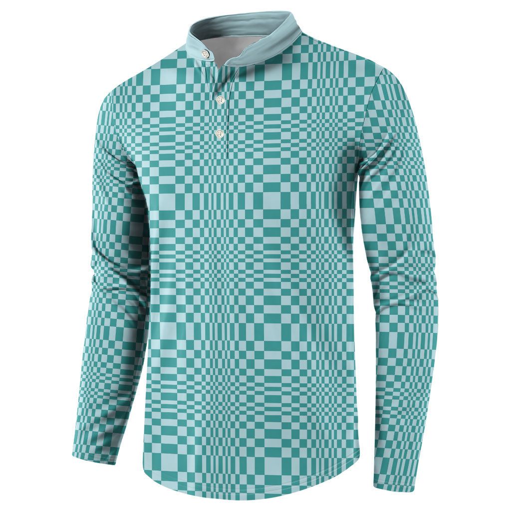 Cyan Filipino Binakol Motifs Button Sweatshirt Mabuhay Philippines Festival Kusikus Pattern