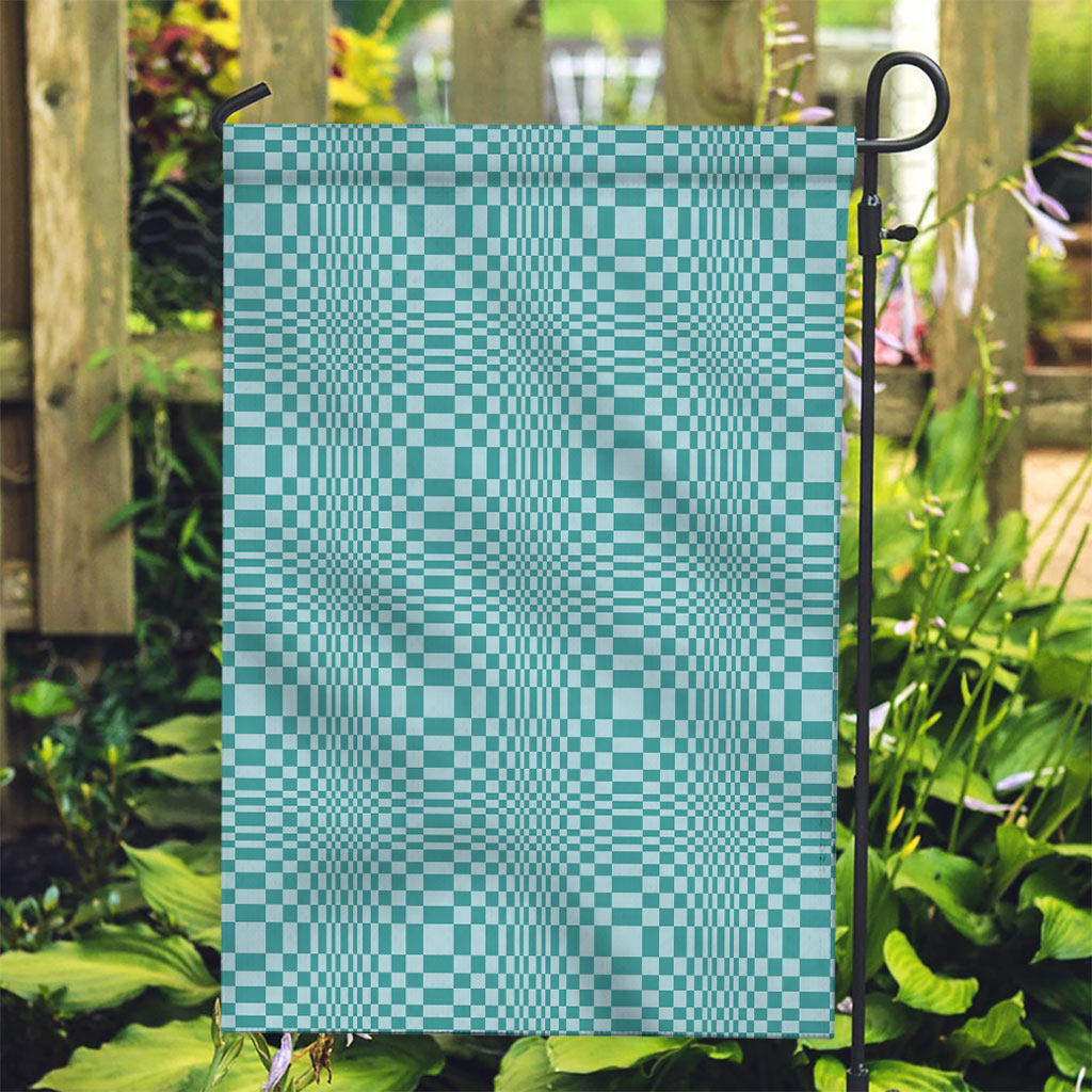 Cyan Filipino Binakol Motifs Garden Flag Mabuhay Philippines Festival Kusikus Pattern