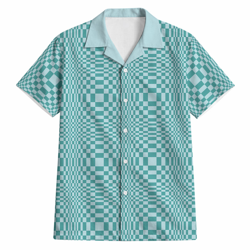 Cyan Filipino Binakol Motifs Hawaiian Shirt Mabuhay Philippines Festival Kusikus Pattern