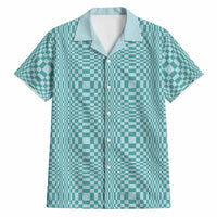 Cyan Filipino Binakol Motifs Hawaiian Shirt Mabuhay Philippines Festival Kusikus Pattern