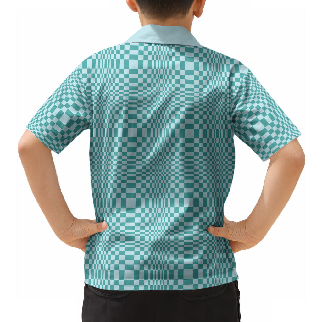 Cyan Filipino Binakol Motifs Hawaiian Shirt Mabuhay Philippines Festival Kusikus Pattern