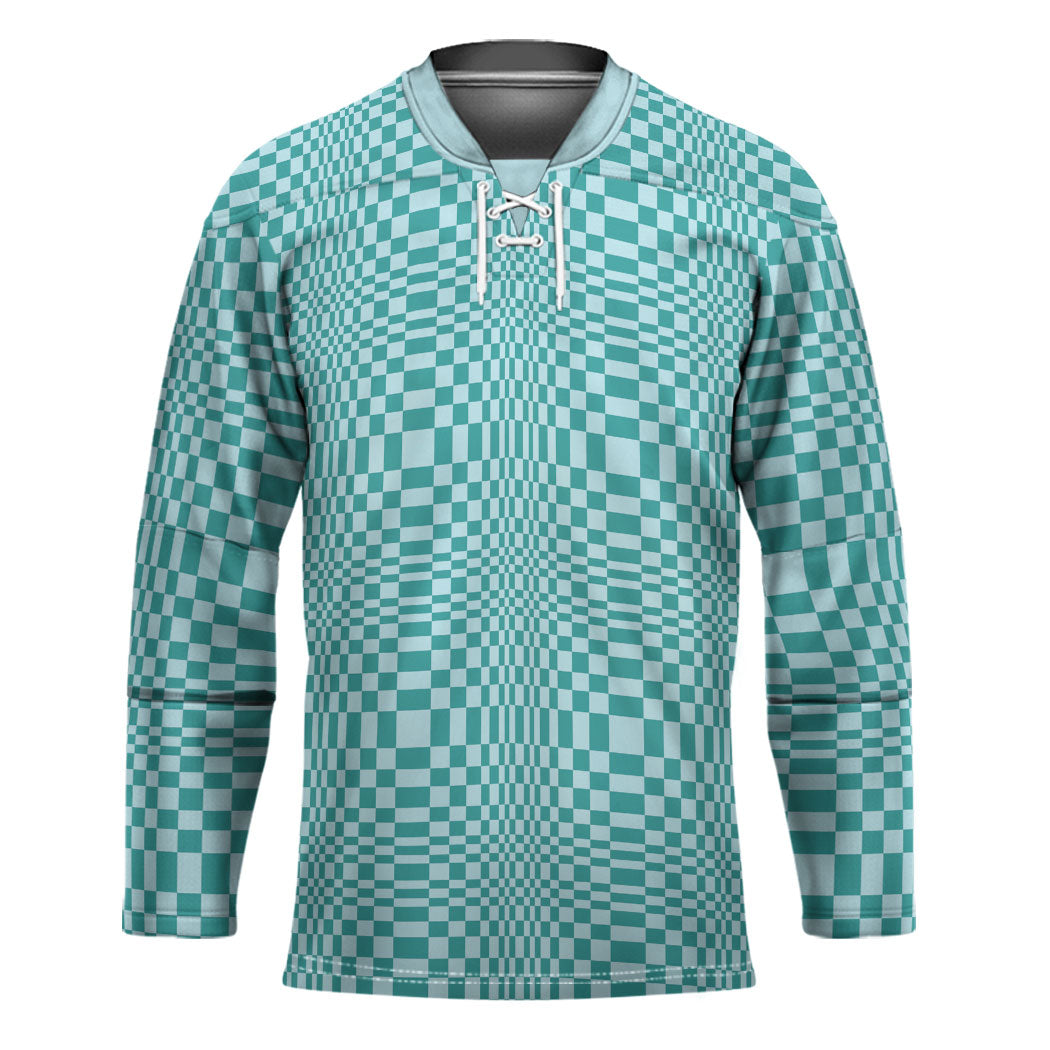 Cyan Filipino Binakol Motifs Hockey Jersey Mabuhay Philippines Festival Kusikus Pattern