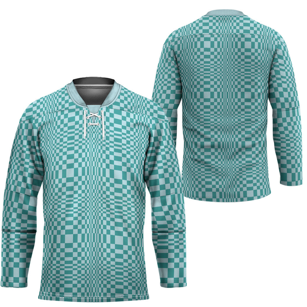 Cyan Filipino Binakol Motifs Hockey Jersey Mabuhay Philippines Festival Kusikus Pattern