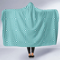 Cyan Filipino Binakol Motifs Hooded Blanket Mabuhay Philippines Festival Kusikus Pattern