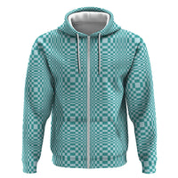 Cyan Filipino Binakol Motifs Hoodie Mabuhay Philippines Festival Kusikus Pattern