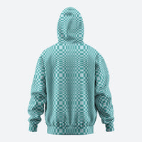 Cyan Filipino Binakol Motifs Hoodie Mabuhay Philippines Festival Kusikus Pattern