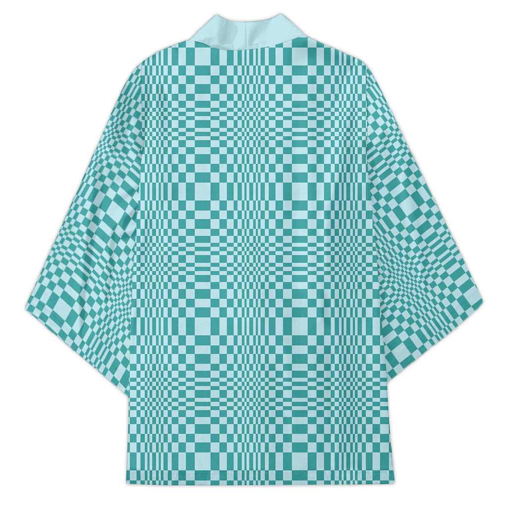 Cyan Filipino Binakol Motifs Kimono Mabuhay Philippines Festival Kusikus Pattern