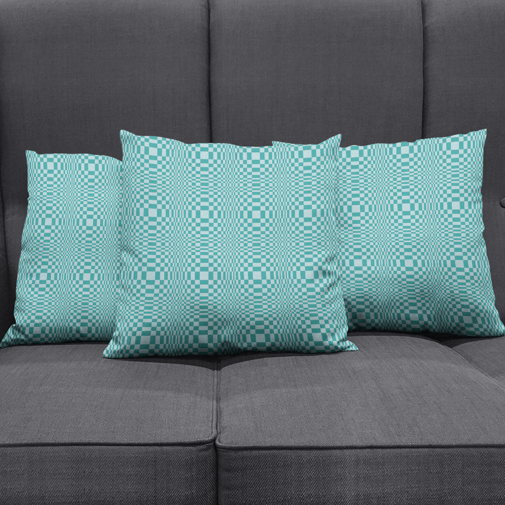 Cyan Filipino Binakol Motifs Pillow Cover Mabuhay Philippines Festival Kusikus Pattern