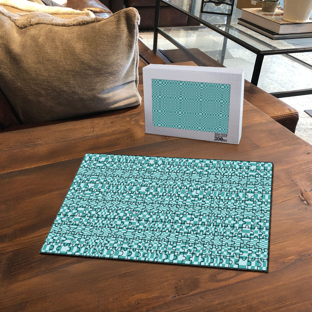 Cyan Filipino Binakol Motifs Puzzle Mabuhay Philippines Festival Kusikus Pattern