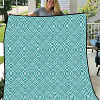 Cyan Filipino Binakol Motifs Quilt Mabuhay Philippines Festival Kusikus Pattern