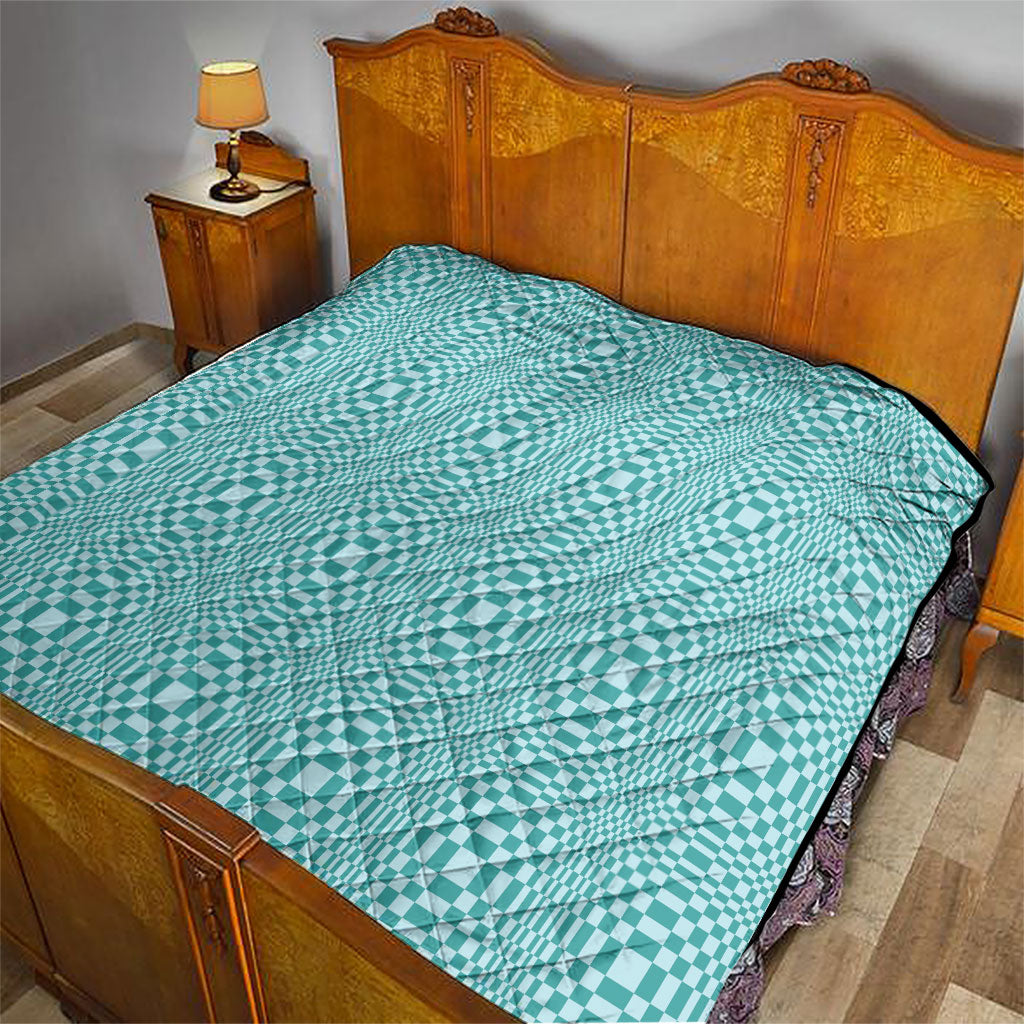 Cyan Filipino Binakol Motifs Quilt Mabuhay Philippines Festival Kusikus Pattern