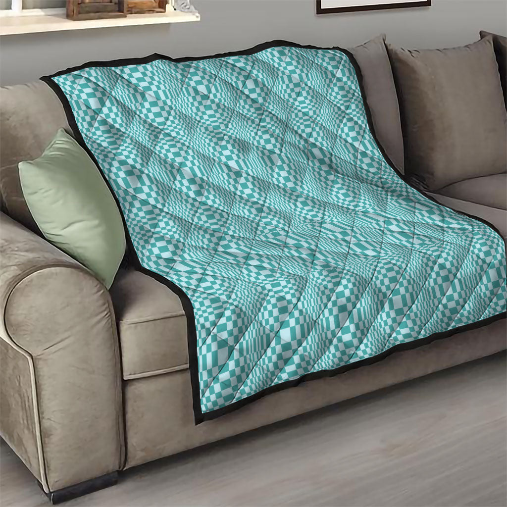 Cyan Filipino Binakol Motifs Quilt Mabuhay Philippines Festival Kusikus Pattern