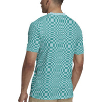 Cyan Filipino Binakol Motifs Rugby Jersey Mabuhay Philippines Festival Kusikus Pattern
