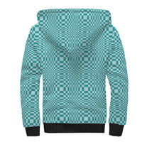 Cyan Filipino Binakol Motifs Sherpa Hoodie Mabuhay Philippines Festival Kusikus Pattern
