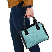 Cyan Filipino Binakol Motifs Shoulder Handbag Mabuhay Philippines Festival Kusikus Pattern