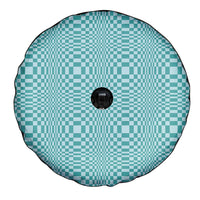 Cyan Filipino Binakol Motifs Spare Tire Cover Mabuhay Philippines Festival Kusikus Pattern