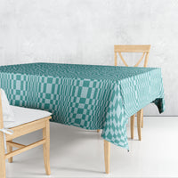Cyan Filipino Binakol Motifs Tablecloth Mabuhay Philippines Festival Kusikus Pattern