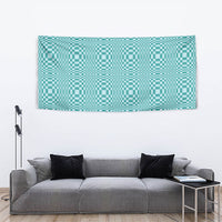 Cyan Filipino Binakol Motifs Tapestry Mabuhay Philippines Festival Kusikus Pattern