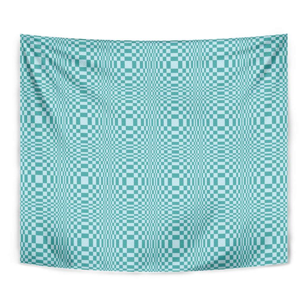 Cyan Filipino Binakol Motifs Tapestry Mabuhay Philippines Festival Kusikus Pattern