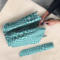 Cyan Filipino Binakol Motifs Umbrella Mabuhay Philippines Festival Kusikus Pattern