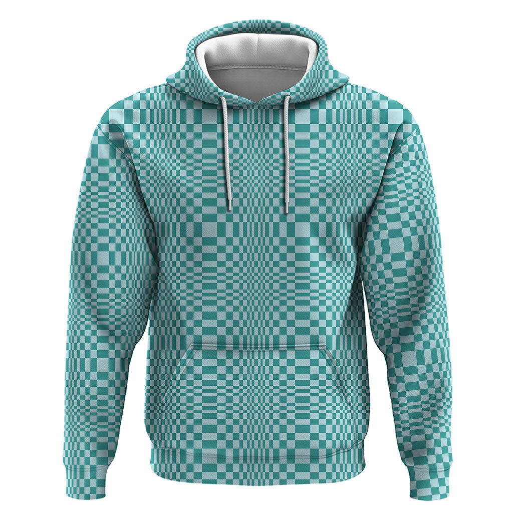 Cyan Filipino Binakol Motifs Zip Hoodie Mabuhay Philippines Festival Kusikus Pattern