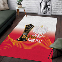Personalised Poland Volleyball 2026 Area Rug Polska Back To Back Champions