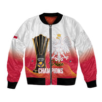 Personalised Poland Volleyball 2026 Bomber Jacket Polska Back To Back Champions