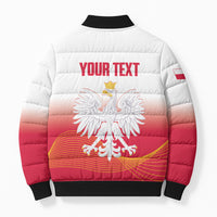 Personalised Poland Volleyball 2026 Bomber Puffer Jacket Polska Back To Back Champions