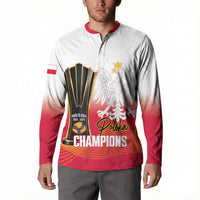 Personalised Poland Volleyball 2026 Button Sweatshirt Polska Back To Back Champions