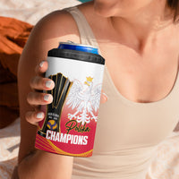 Personalised Poland Volleyball 2026 4 in 1 Can Cooler Tumbler Polska Back To Back Champions
