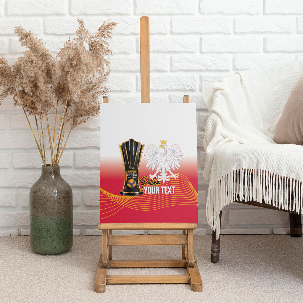 Personalised Poland Volleyball 2026 Canvas Wall Art Polska Back To Back Champions