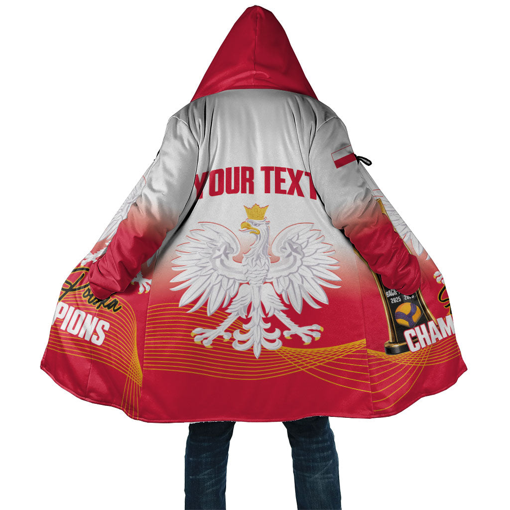 Personalised Poland Volleyball 2026 Cloak Polska Back To Back Champions