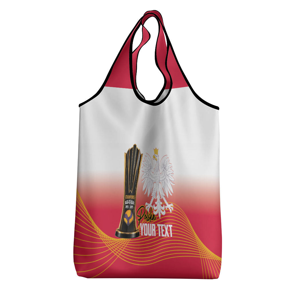 Personalised Poland Volleyball 2026 Grocery Bag Polska Back To Back Champions
