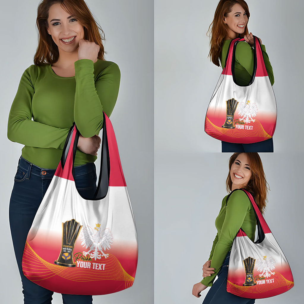 Personalised Poland Volleyball 2026 Grocery Bag Polska Back To Back Champions