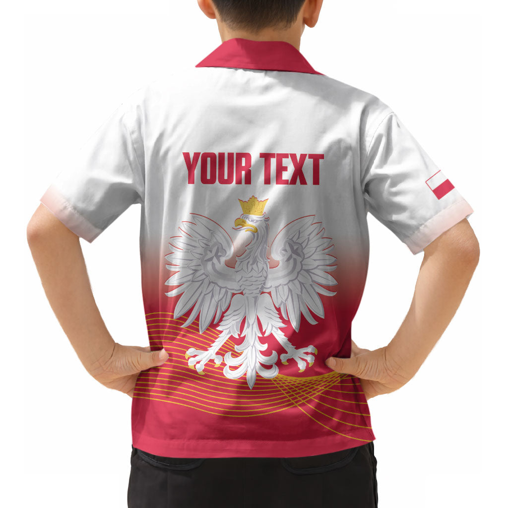 Personalised Poland Volleyball 2026 Kid Hawaiian Shirt Polska Back To Back Champions
