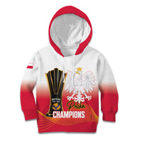 Personalised Poland Volleyball 2026 Kid Hoodie Polska Back To Back Champions
