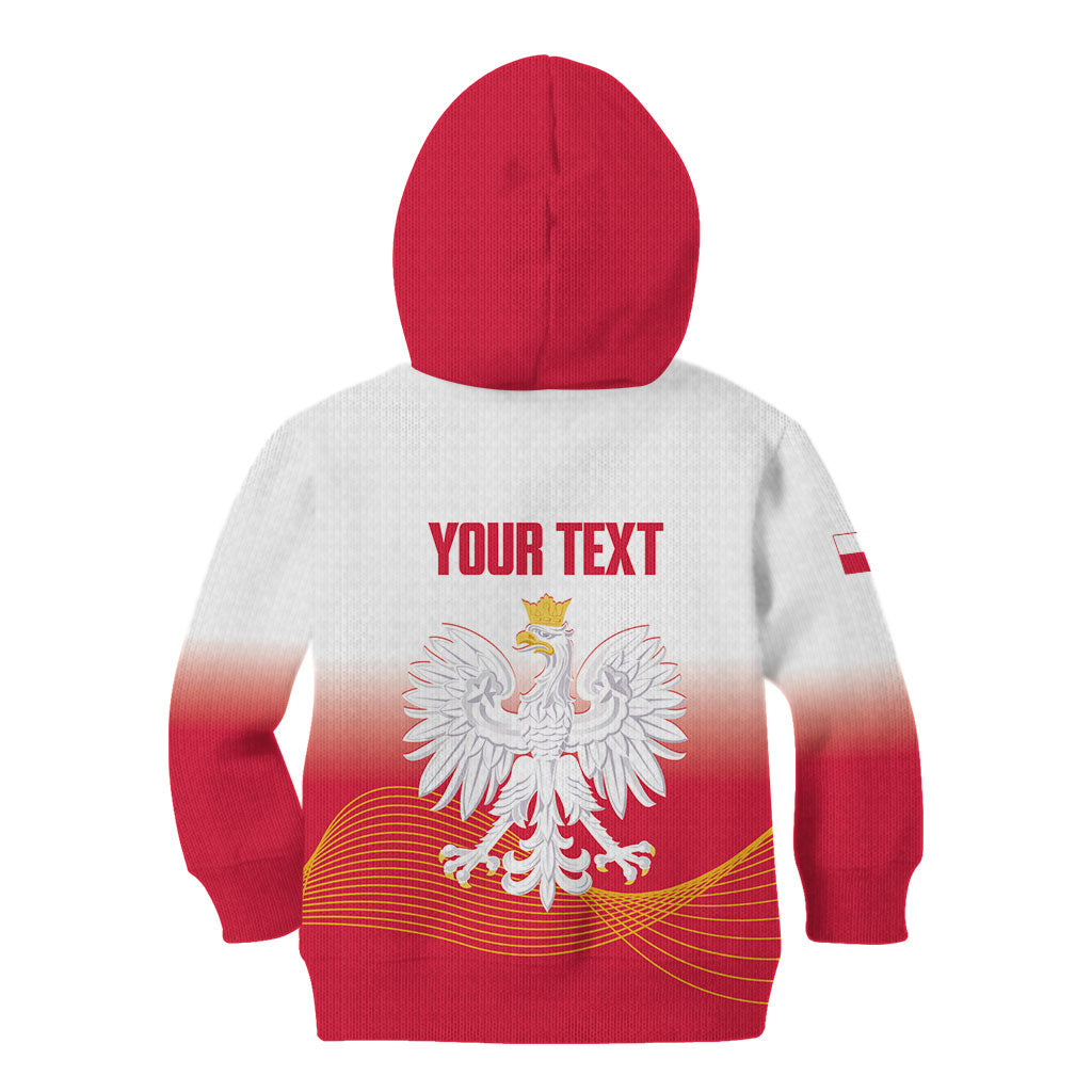Personalised Poland Volleyball 2026 Kid Hoodie Polska Back To Back Champions
