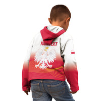 Personalised Poland Volleyball 2026 Kid Hoodie Polska Back To Back Champions