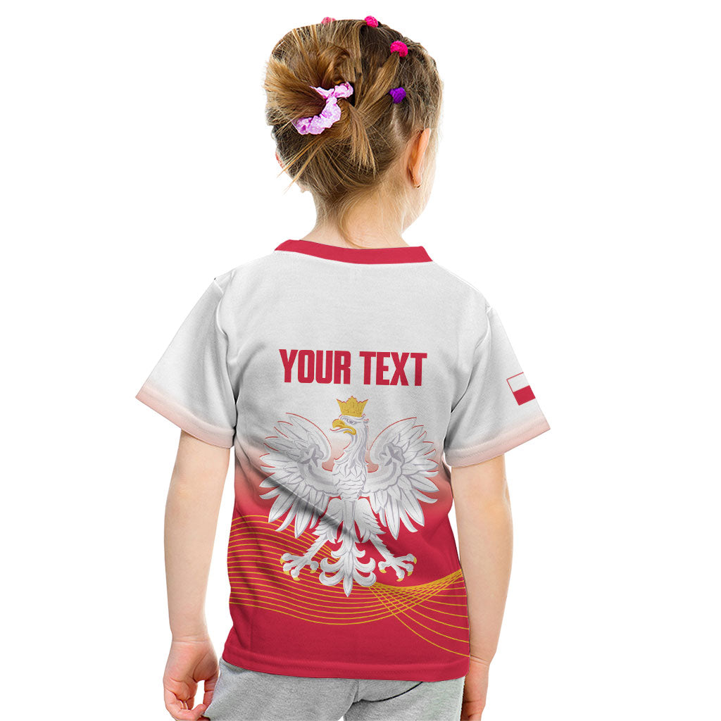 Personalised Poland Volleyball 2026 Kid T Shirt Polska Back To Back Champions