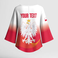 Personalised Poland Volleyball 2026 Kimono Sleeve Blouse Polska Back To Back Champions